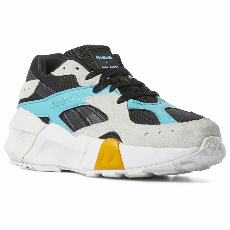 Reebok Aztrek Double X Gigi Hadid Tenisky Panske - Siva/Čierne/Modre/Zlate LI7647QP